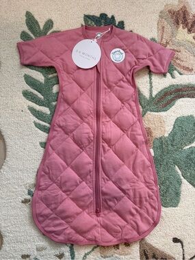 EUC Dreamland Baby Sleep Sack for Babies - Rose Pink Quilted 3-6 months